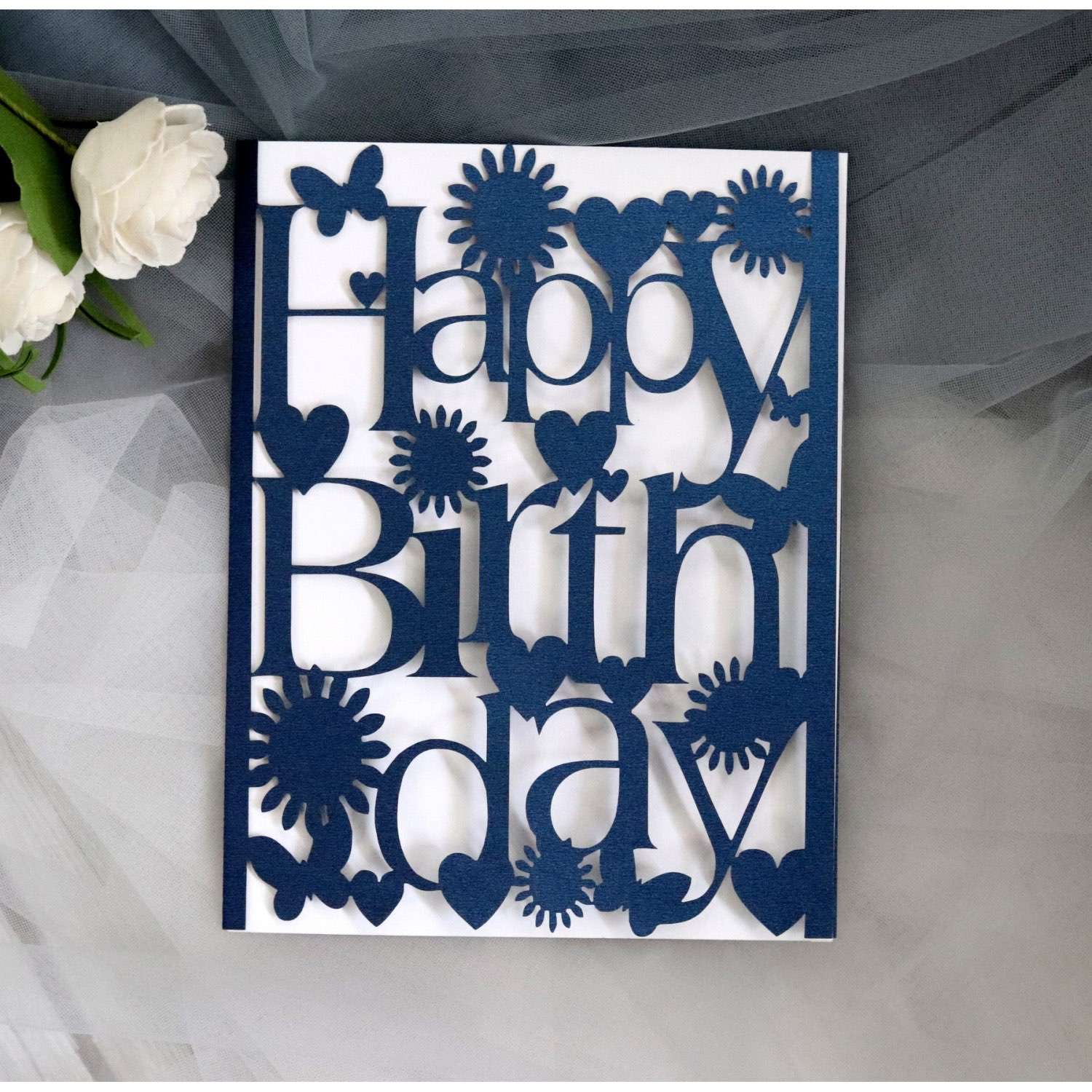 Golden Birthday Card  Holiday Greeting Card Customization Happy Birthday